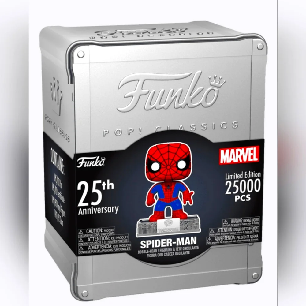FUNKO POP CLASSICS SPIDER-MAN 25th ANNIVERSARY NIB Sealed - Picture 5 of 8